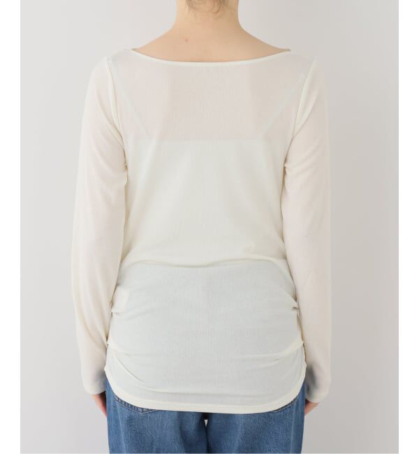 SLOBE IENA「《UVカット/吸水速乾》UVドライテレコドレープロンTEE」|Tシャツ・カットソー|