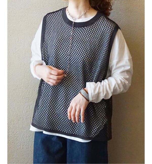 journal standard luxe「メッシュアミ ベスト」|ベスト・ジレ|