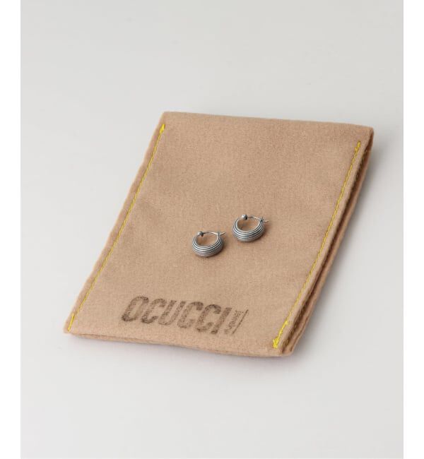 journal standard L'essage「OCUCCI/オクチ Pierce Hoop-stripe ピアス」|ピアス|