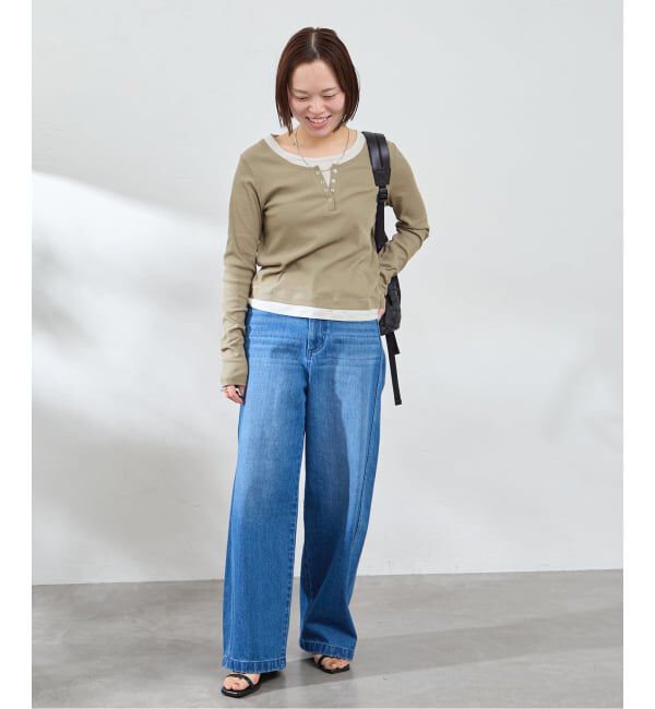 U by SPICK&SPAN「フェイクレイヤードガーゼフライストップス」|Tシャツ・カットソー|