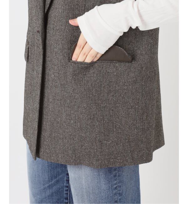 Spick and Span「《セットアップ可 / 予約》ネップツイードシングルブレストジレ」|その他|