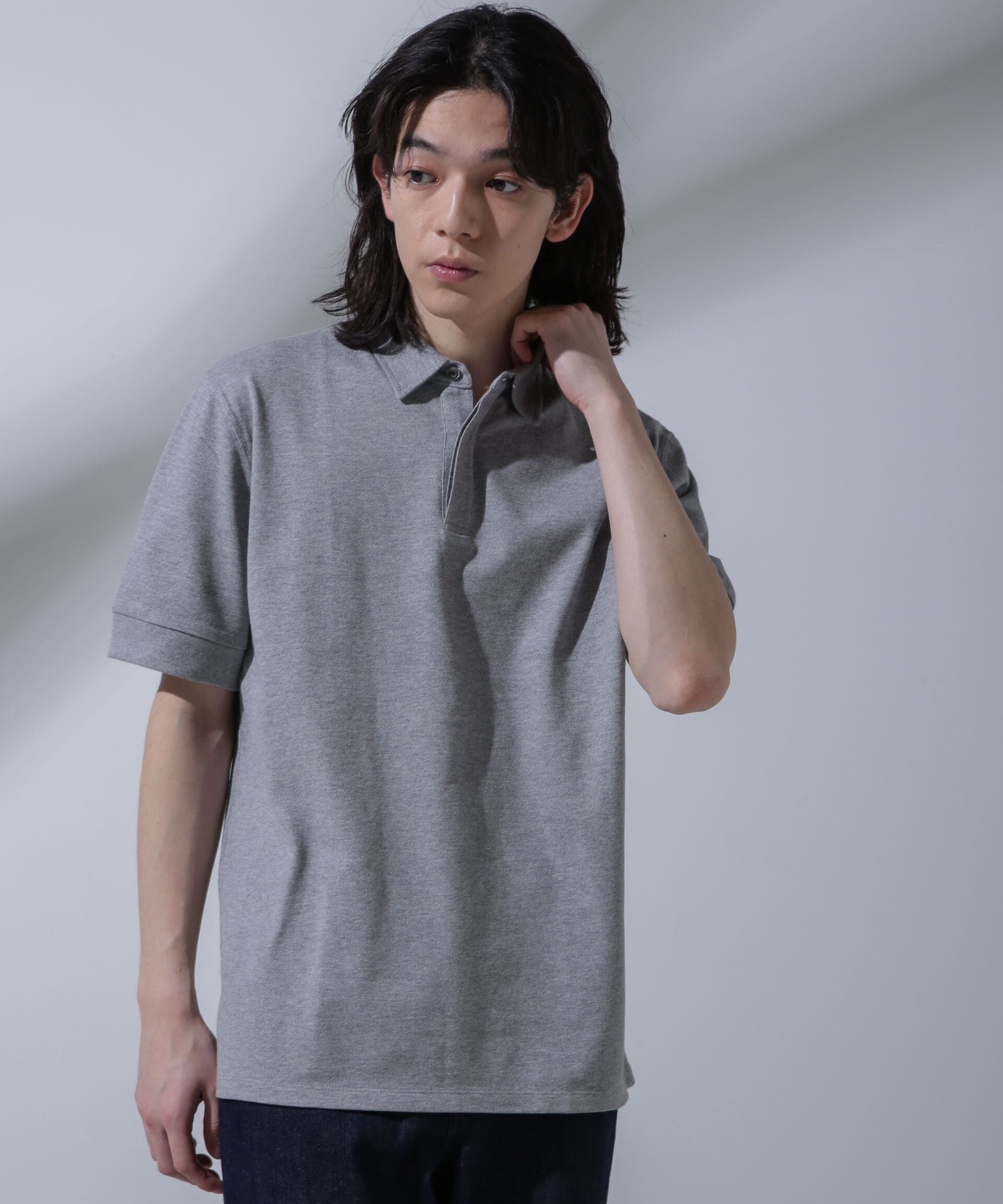 nano･universe「Anti Soaked(R) 汗染み防止 比翼ポロシャツ」|Tシャツ・カットソー|