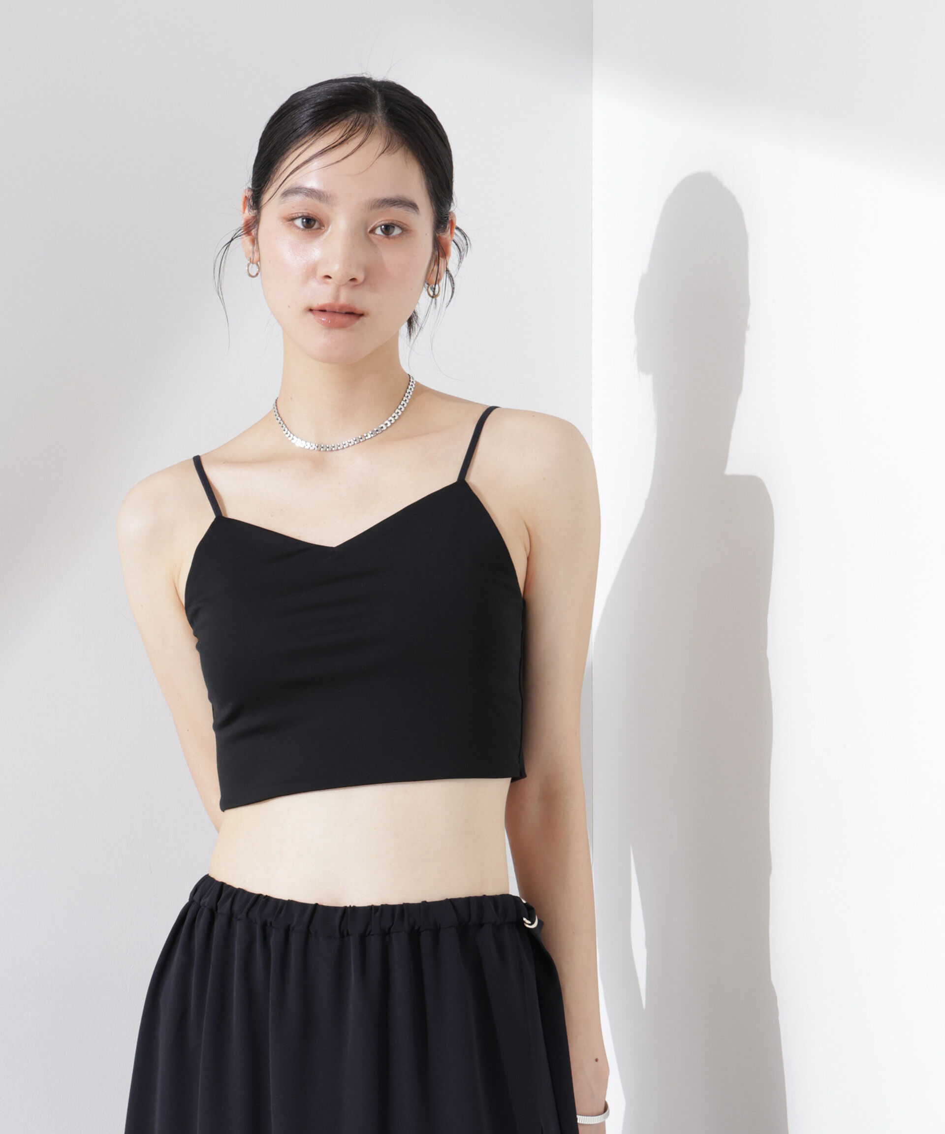 NANO universe「ストレッチポンチカップ付きブラトップキャミソール」|Tシャツ・カットソー|