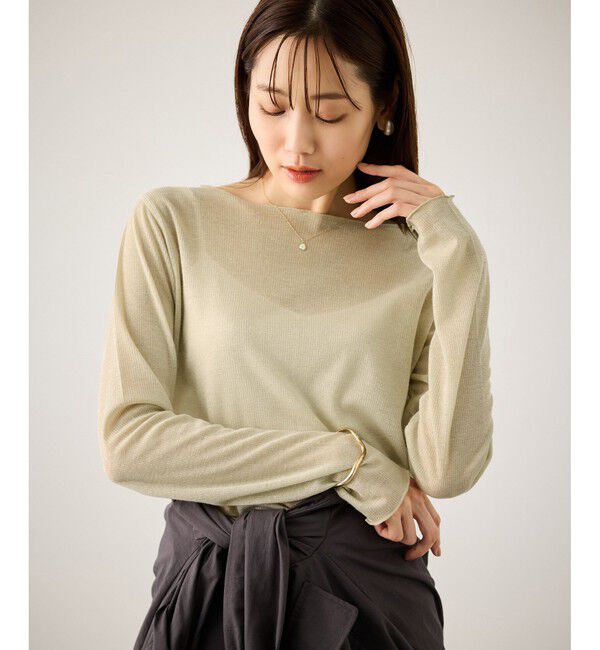 Rope&rsquo;Picnic「ラメシアーリブカットソー」|Tシャツ・カットソー|