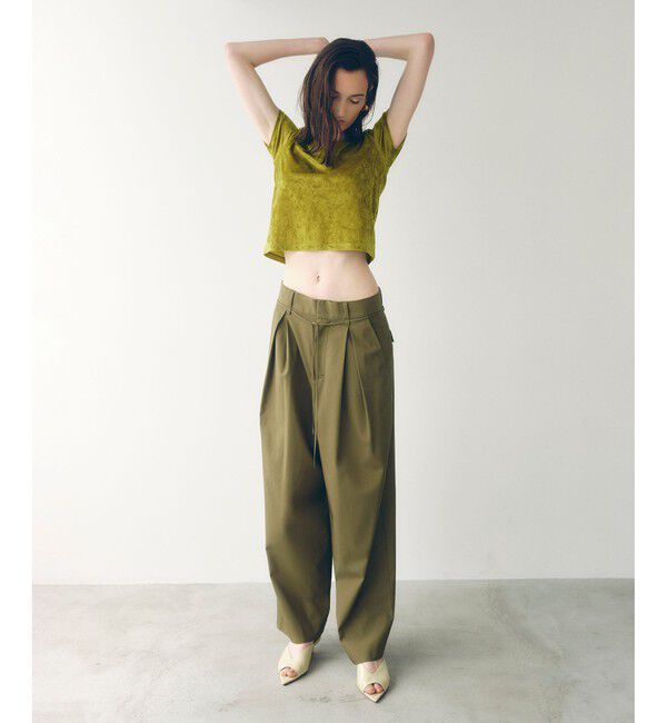 ADAM ET ROPE'「クラッシュベロアTシャツ」|Tシャツ・カットソー|