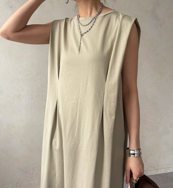  「【WEB限定】ショルダータックワンピース」|ワンピース|