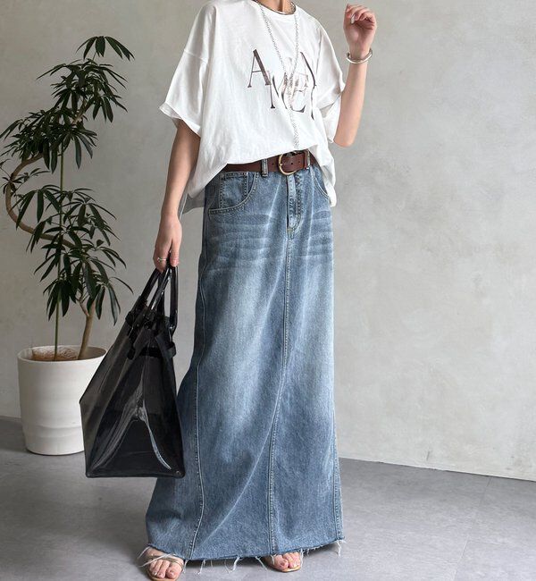  「【WEB限定】ワイドシルエット箔ロゴTEE」|Tシャツ・カットソー|