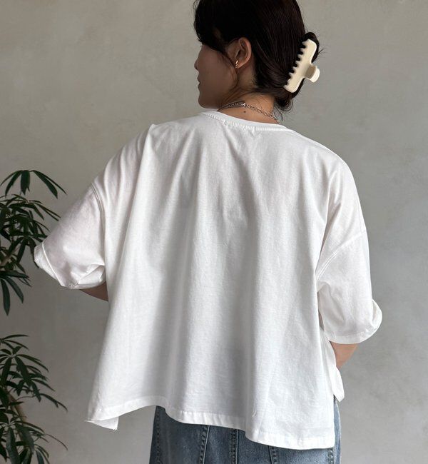  「【WEB限定】ワイドシルエット箔ロゴTEE」|Tシャツ・カットソー|