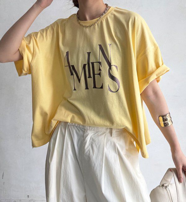  「【WEB限定】ワイドシルエット箔ロゴTEE」|Tシャツ・カットソー|