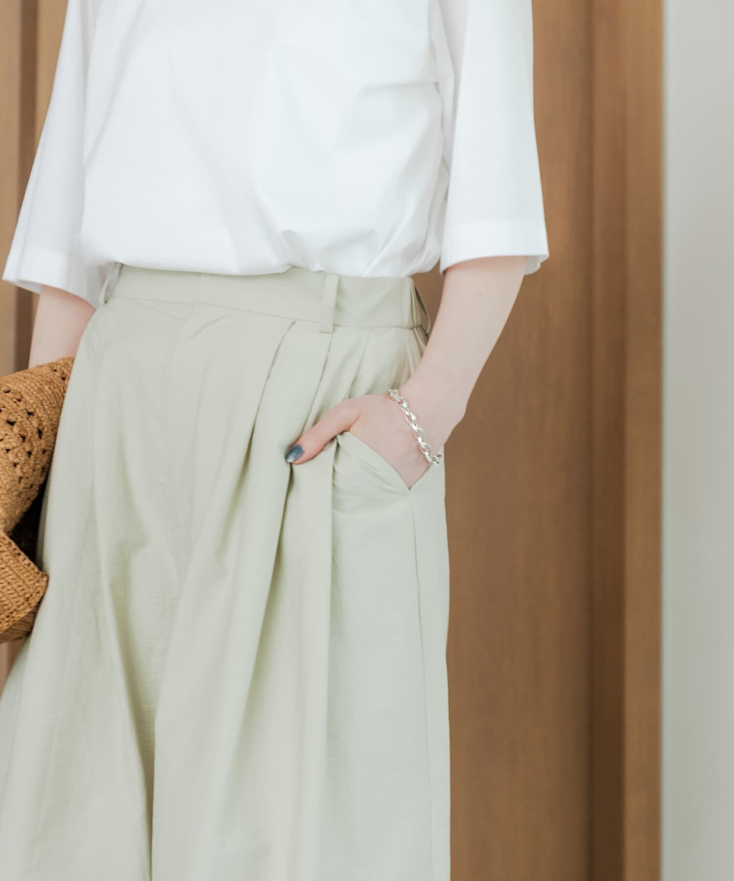 URBAN RESEARCH「『2サイズ展開』コットンナイロンタックワイドパンツ」|その他|