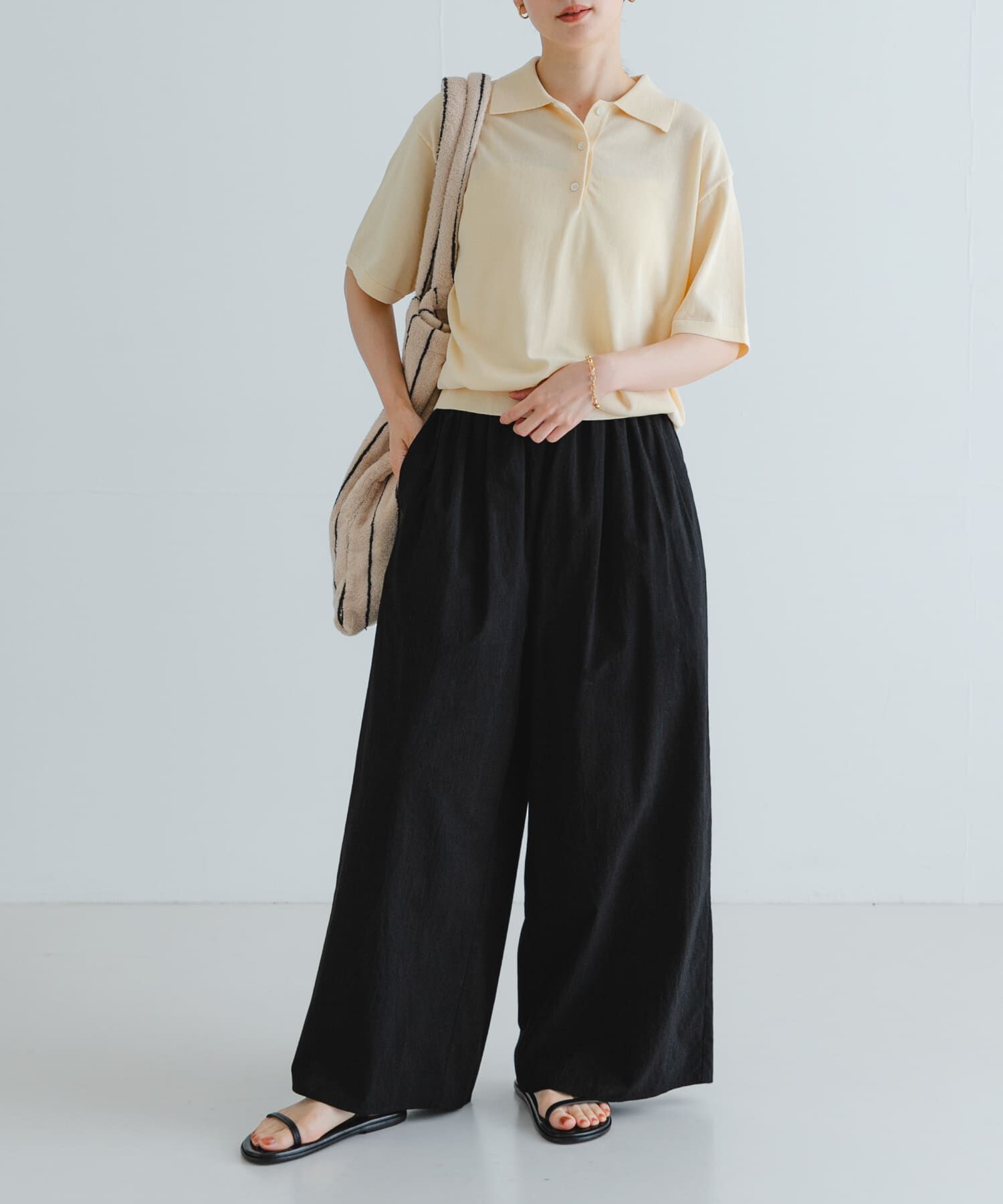 URBAN RESEARCH「コットンギャザーワイドパンツ」|その他|