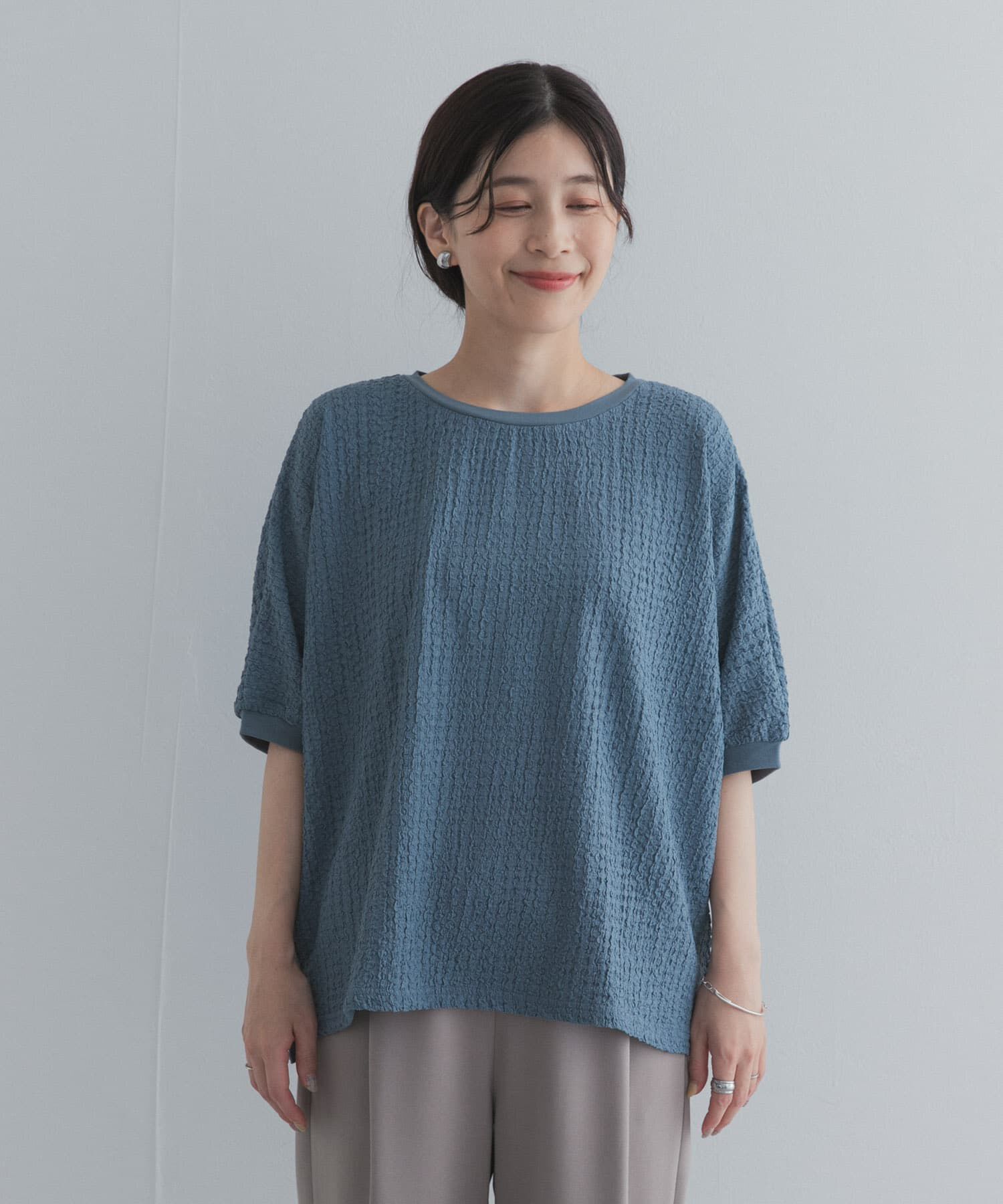 URBAN RESEARCH DOORS「ワッシャーカットドルマンプルオーバー」|Tシャツ・カットソー|