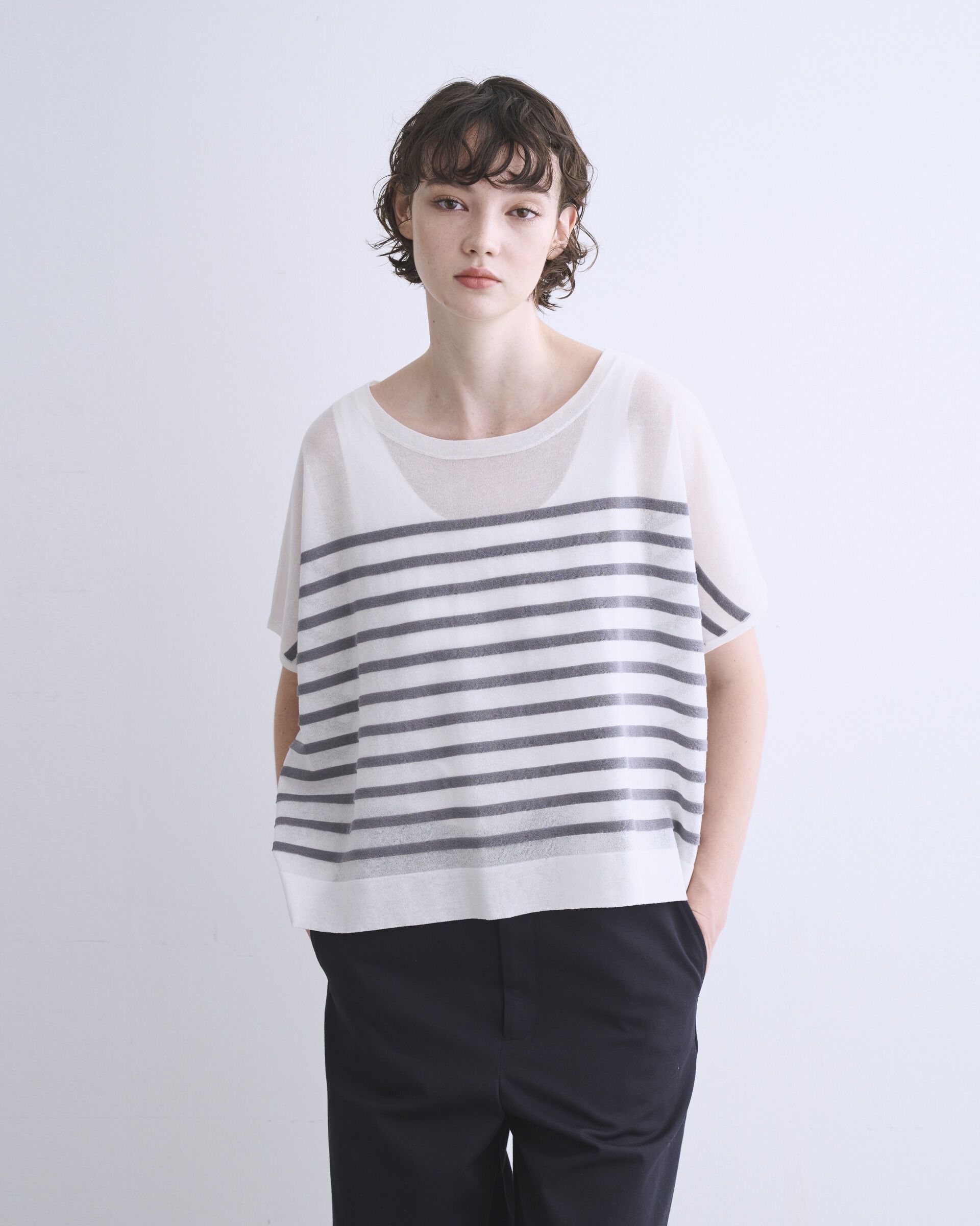 Traditional Weatherwear「LYNE KINT SLEEVELESS SHEER」|ニット・セーター|