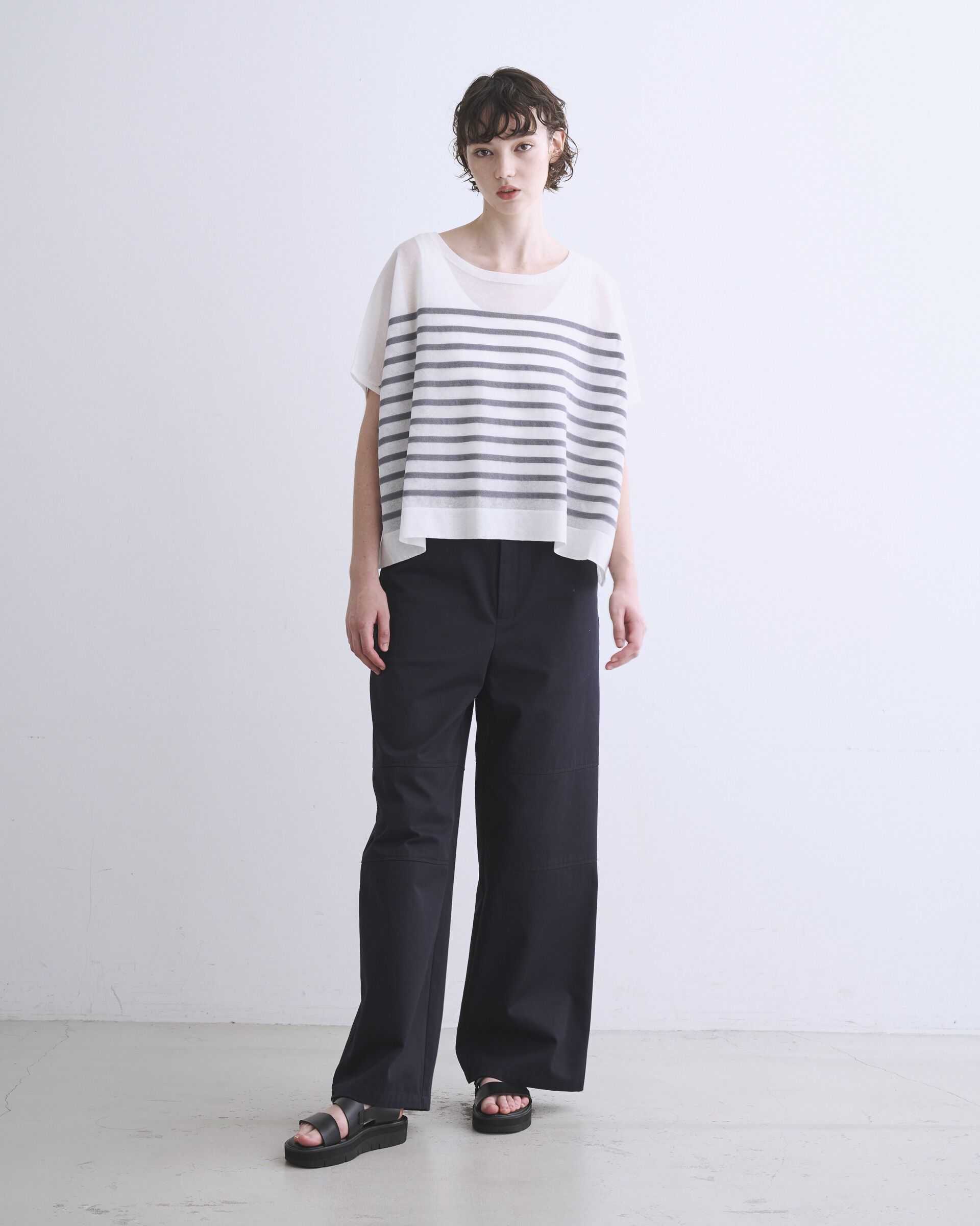 Traditional Weatherwear「LYNE KINT SLEEVELESS SHEER」|ニット・セーター|
