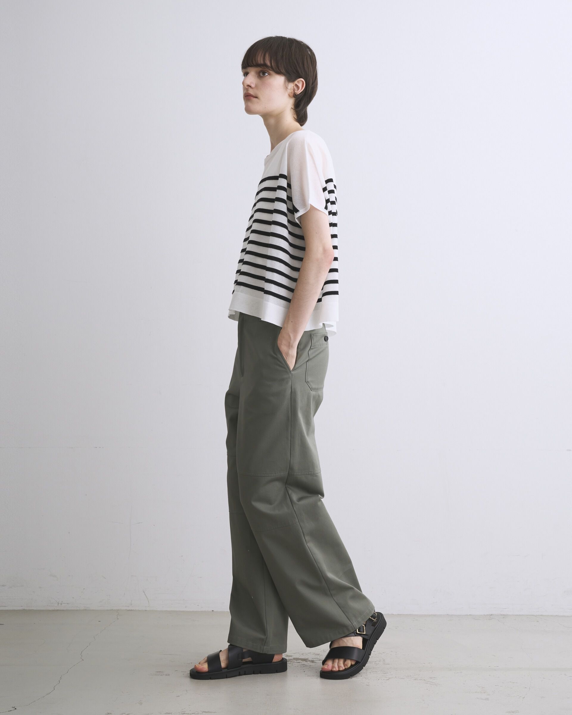 Traditional Weatherwear「LYNE KINT SLEEVELESS SHEER」|ニット・セーター|