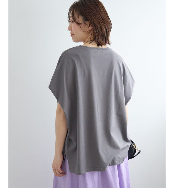  「《WEB限定アイテム》ショルダータック箔プリントTシャツ」|Tシャツ・カットソー|