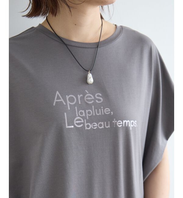  「《WEB限定アイテム》ショルダータック箔プリントTシャツ」|Tシャツ・カットソー|