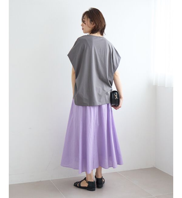  「《WEB限定アイテム》ショルダータック箔プリントTシャツ」|Tシャツ・カットソー|