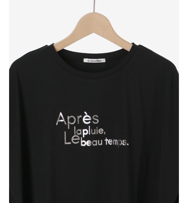  「《WEB限定アイテム》ショルダータック箔プリントTシャツ」|Tシャツ・カットソー|
