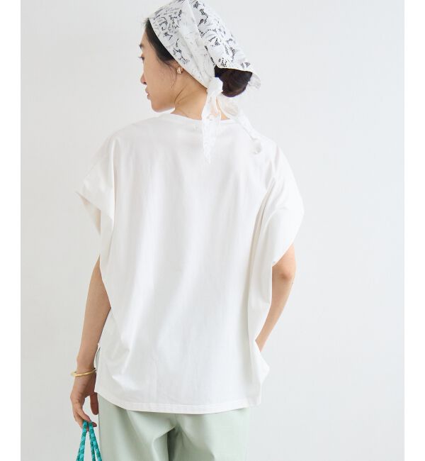  「《WEB限定アイテム》ショルダータック箔プリントTシャツ」|Tシャツ・カットソー|