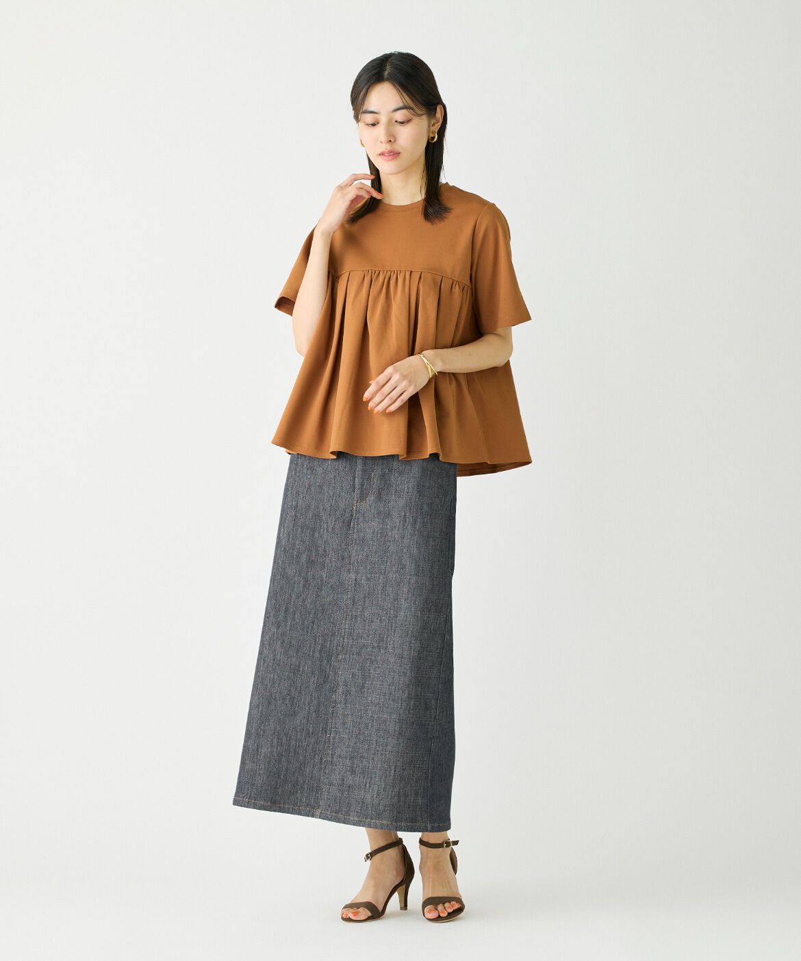 DAY by DAY it&rsquo;s international「タックギャザー切り替えトップス」|Tシャツ・カットソー|