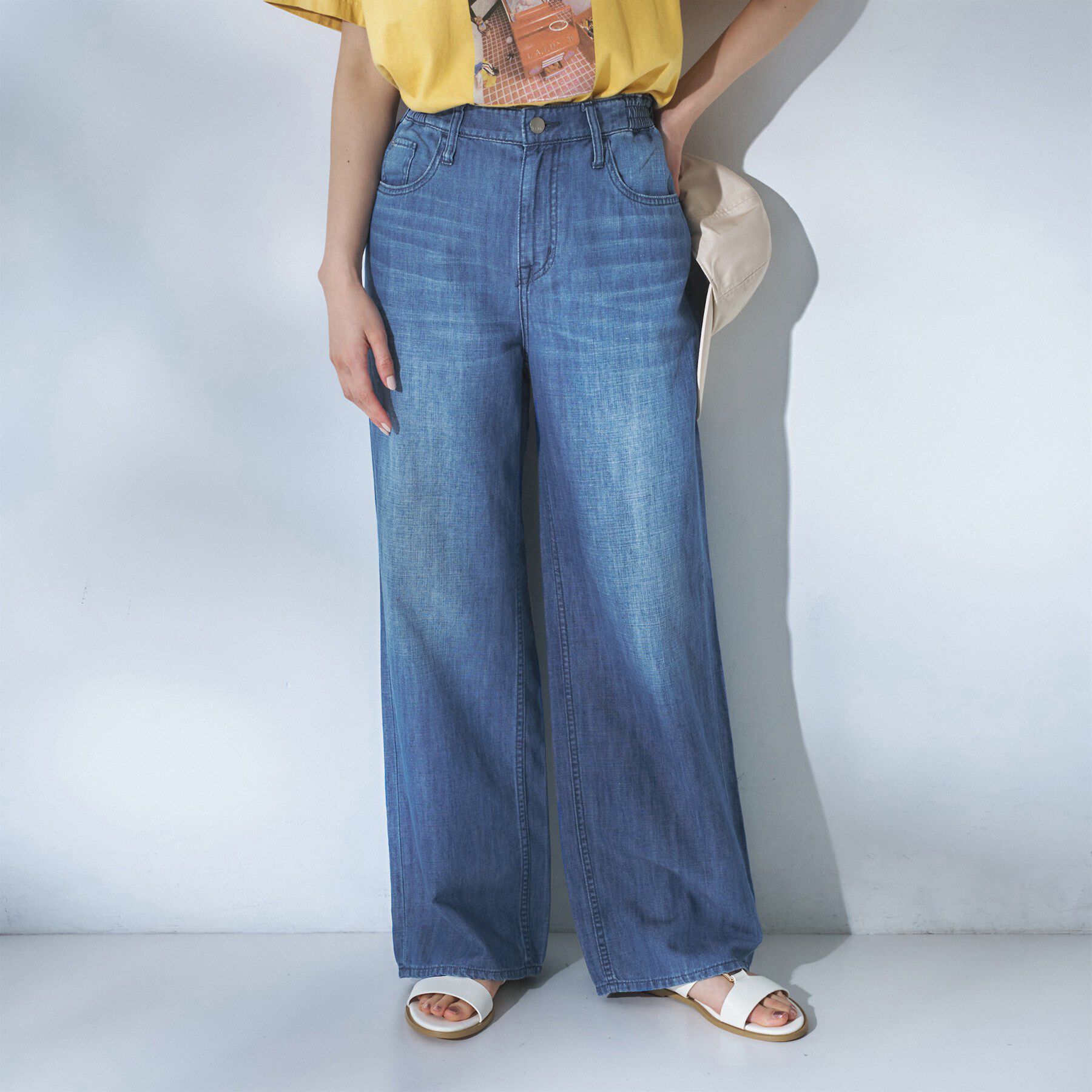 UNTITLED「【Healthy DENIM】BreezyP．PepperM－Easy」|デニム|サックスブルー(09