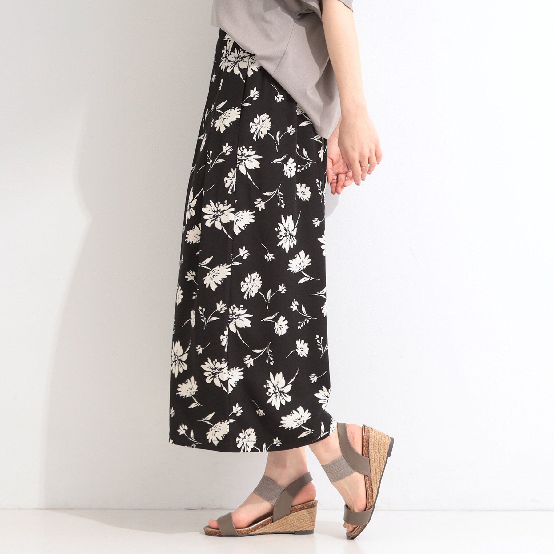 SHOO･LA･RUE「【S-LL/柄が選べる】品よく華やか 花柄アソートプリントスカーチョ」|その他|