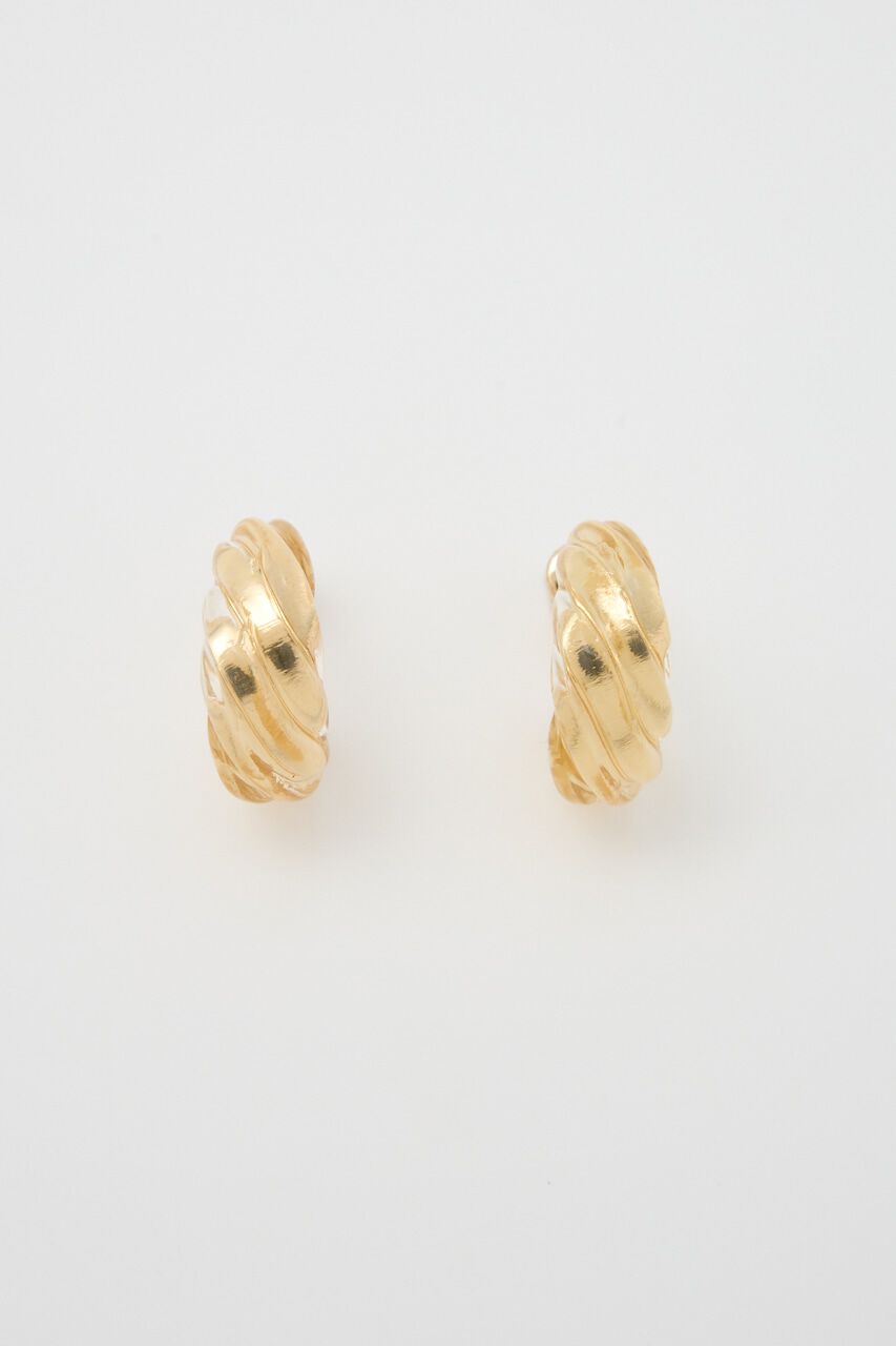 rienda「クリアコンビフープピアス」|ピアス|