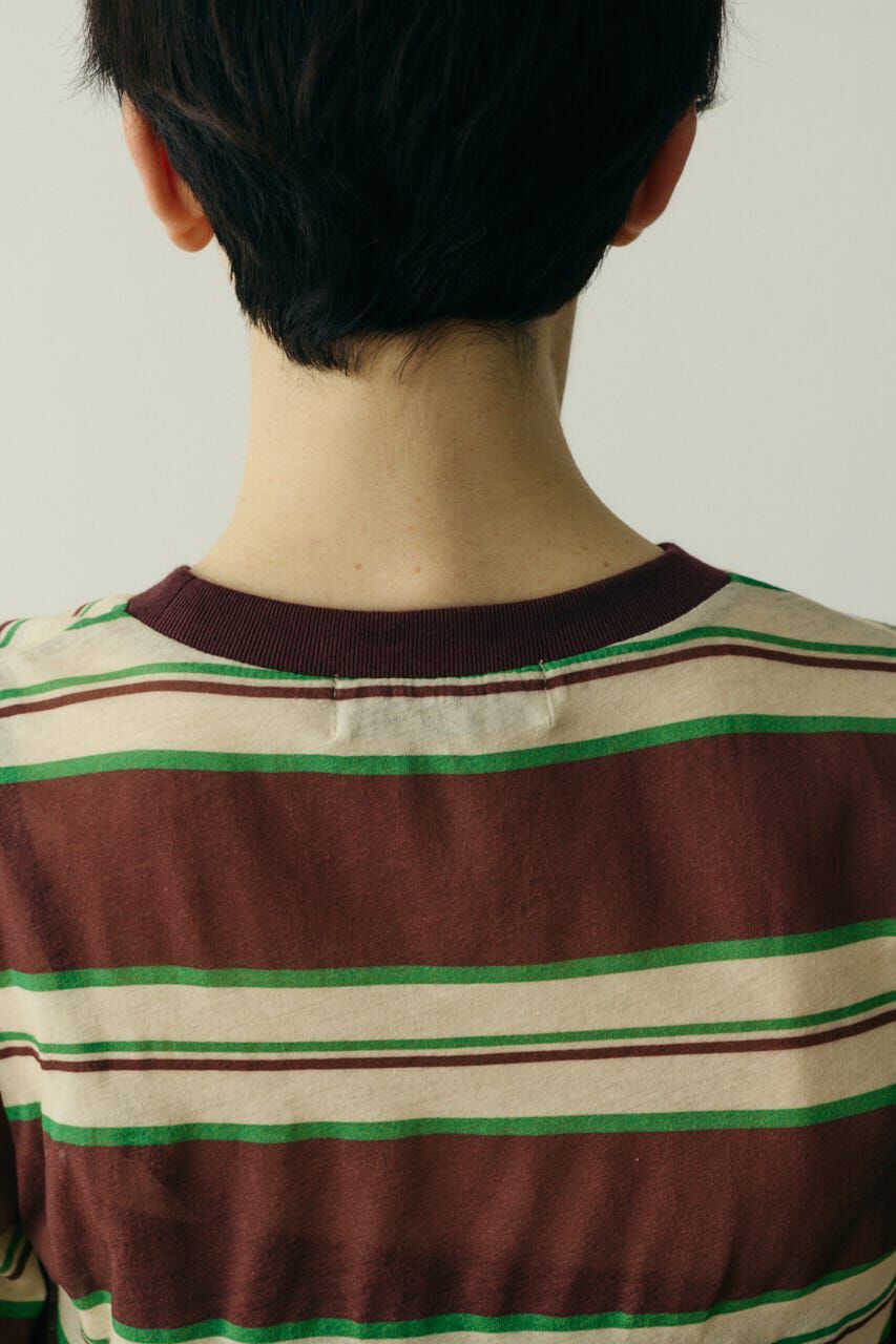 HeRIN.CYE「Border half tops」|Tシャツ・カットソー|