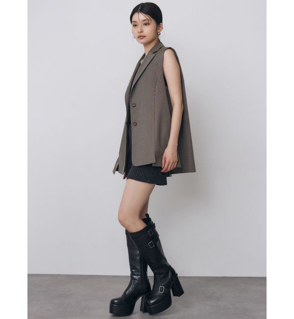 MURUA「バックタックジレ【セットアップ着用可】」|ベスト・ジレ|