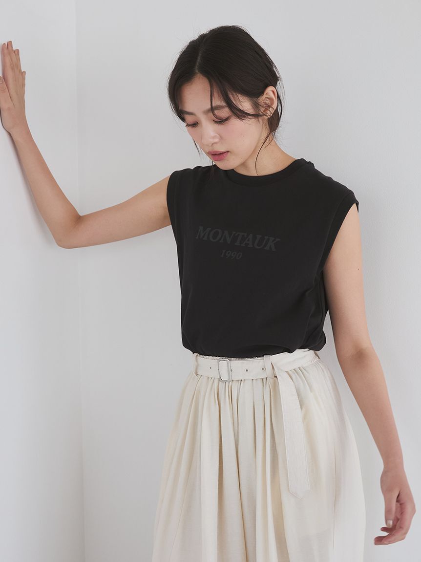 Mila Owen「グラフィックノースリーブＴシャツ」|Tシャツ・カットソー|