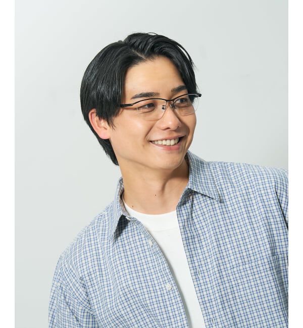  「スクエア型 メガネ | 横長 軽量 伊達めがね レンズ交換 おしゃれ 読書 ビジネス STANDARD レンズ交換券付」|メガネ|