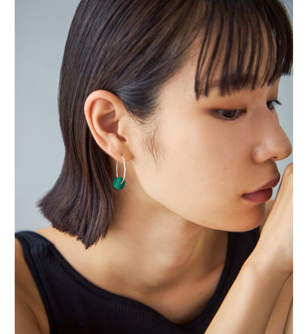 Jouete「ピアス マラカイト」|ピアス|