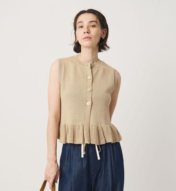 BEAUTY&YOUTH UNITED ARROWS「コットン ペプラム 2WAY ベスト ウォッシャブル」|ベスト・ジレ|BEIGE