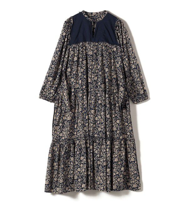 SHIPS for women「Fanaka:〈手洗い可能〉小花 プリント ティアード ワンピース」|ワンピース|