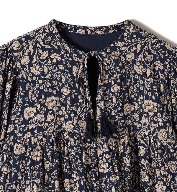 SHIPS for women「Fanaka:〈手洗い可能〉小花 プリント ティアード ワンピース」|ワンピース|