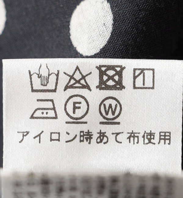 SHIPS for women「Fanaka:〈手洗い可能〉ドット プリント ロング スリーブ ワンピース」|ワンピース|