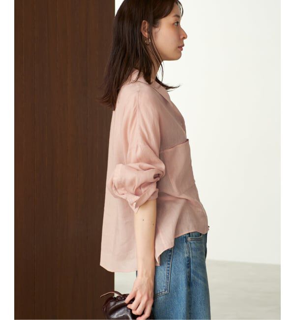 Plage「《追加予約》RAMIE LYOCELL CROPPED シャツ 3」|シャツ・ブラウス|