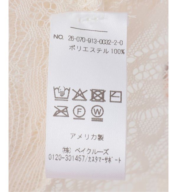 SLOBE IENA「PARI DESAI/パリ デサイ レーストップス」|Tシャツ・カットソー|
