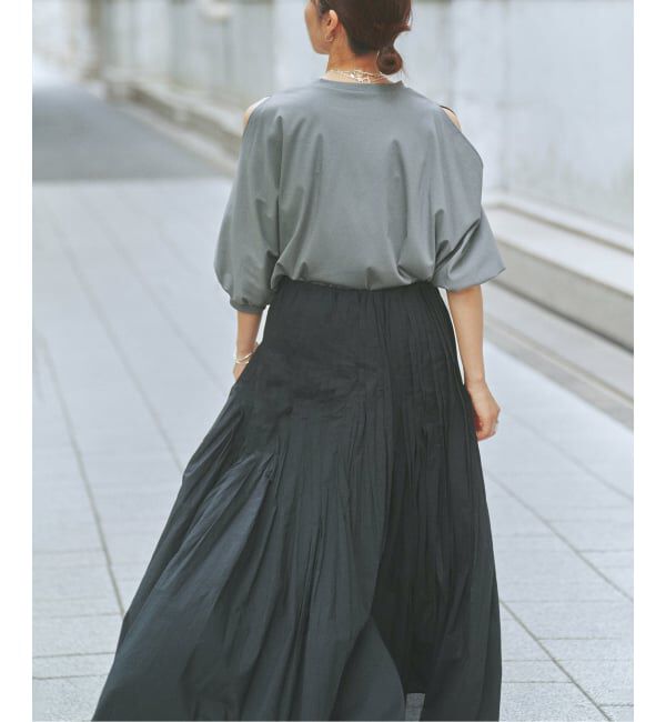 VERMEIL par iena「《追加》ショールスリットカットソー」|Tシャツ・カットソー|