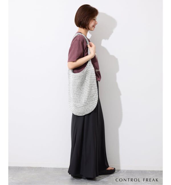 SLOBE IENA「《追加》CONTROL FREAK メタリックペーパークロッシェバッグ 254-121502」|ショルダー・メッセンジャー|