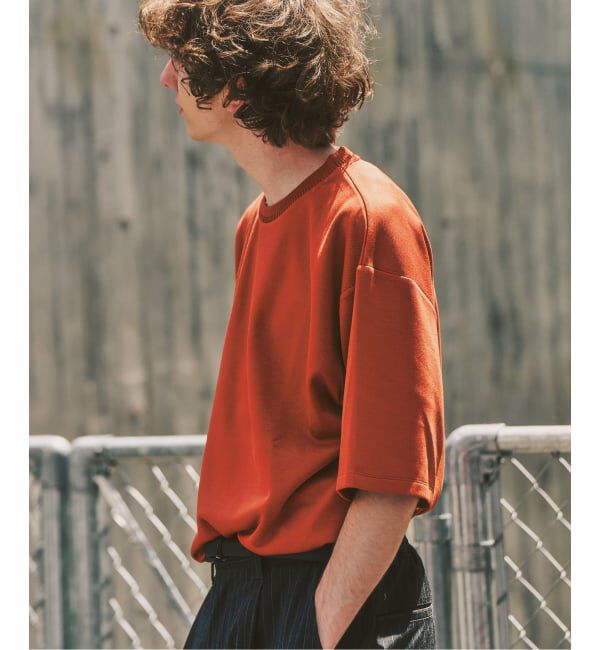 417 EDIFICE「ネックジャカード クールタッチTシャツ」|Tシャツ・カットソー|