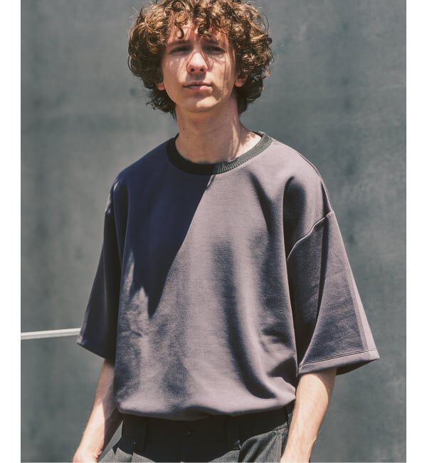 417 EDIFICE「ネックジャカード クールタッチTシャツ」|Tシャツ・カットソー|