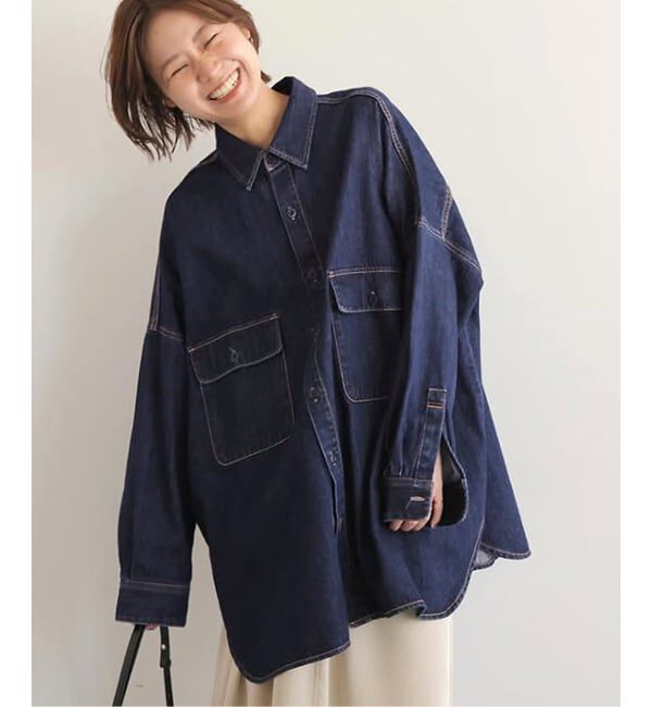 JOURNAL STANDARD relume「《追加》【LANCER/ランサー】デニムビッグシャツ」|シャツ・ブラウス|