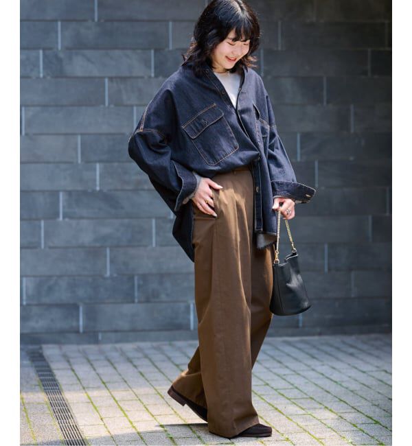 JOURNAL STANDARD relume「《追加》【LANCER/ランサー】デニムビッグシャツ」|シャツ・ブラウス|