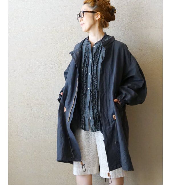 journal standard luxe「《追加》CLシャンブレー フリルブラウス」|シャツ・ブラウス|
