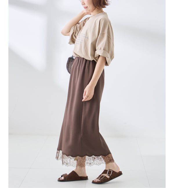 journal standard L'essage「サテンレーススカート」|スカート|