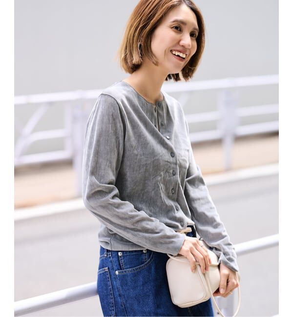 FRAMeWORK「≪追加≫チュールフロッキーカーディガン 2」|Tシャツ・カットソー|