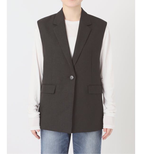 Spick and Span「《セットアップ可 / 予約》メランジシングルブレストジレ」|その他|