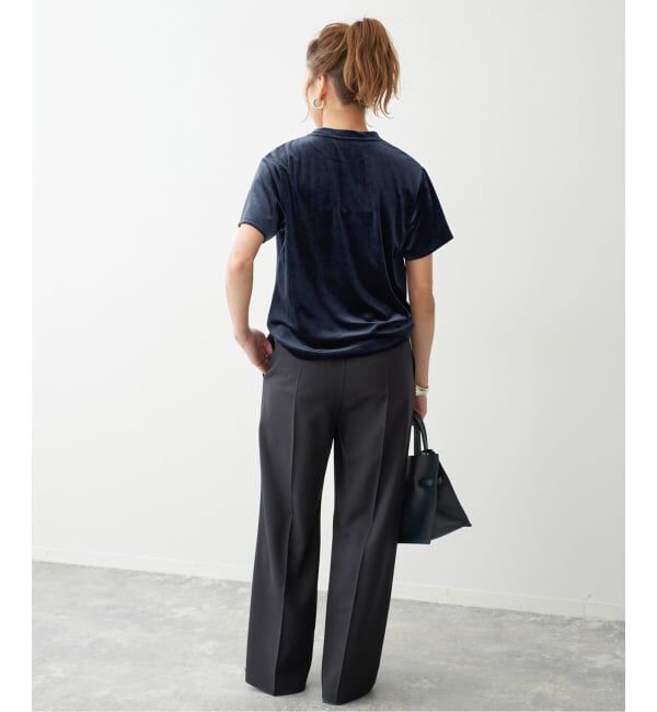 Spick and Span「《予約》TA / PEベロアTシャツ」|Tシャツ・カットソー|